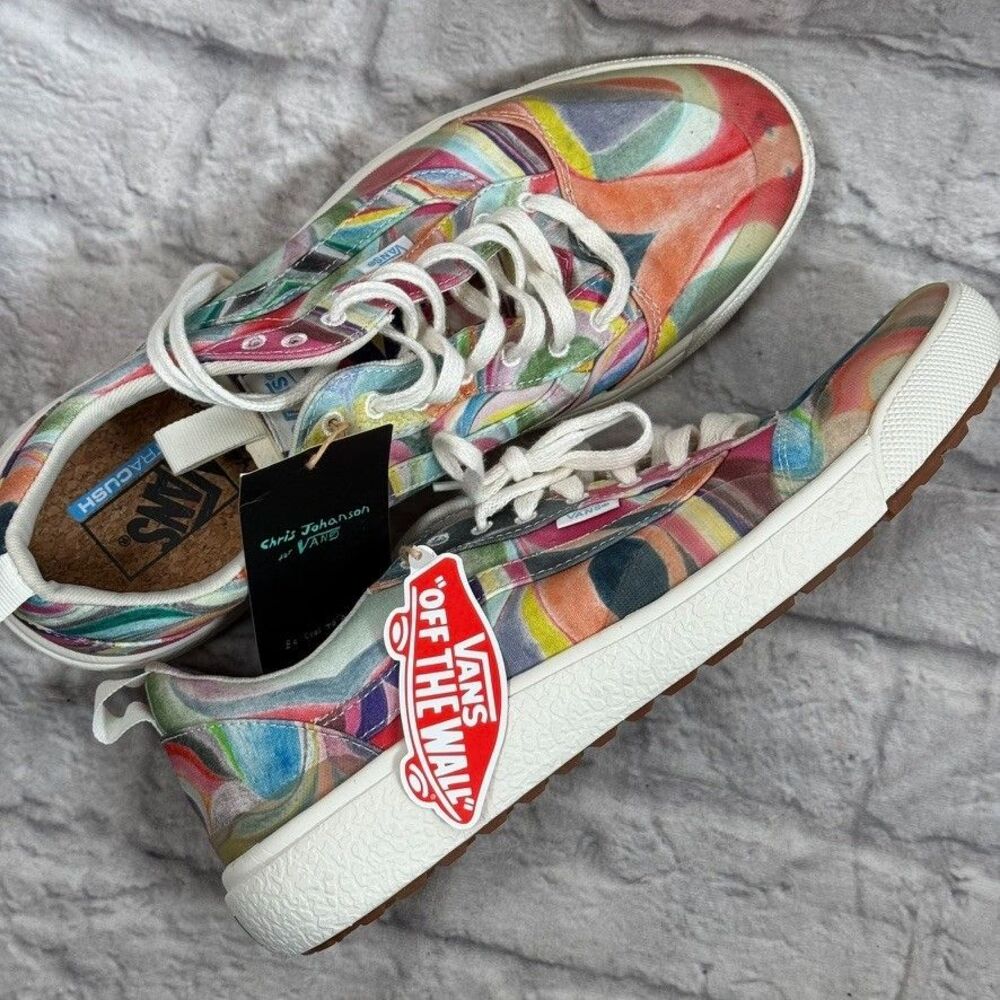 Vans X Chris Johanson Ultrarange Mens Sz 13 Exo SE Swirl Lace Up Sneakers Shoes